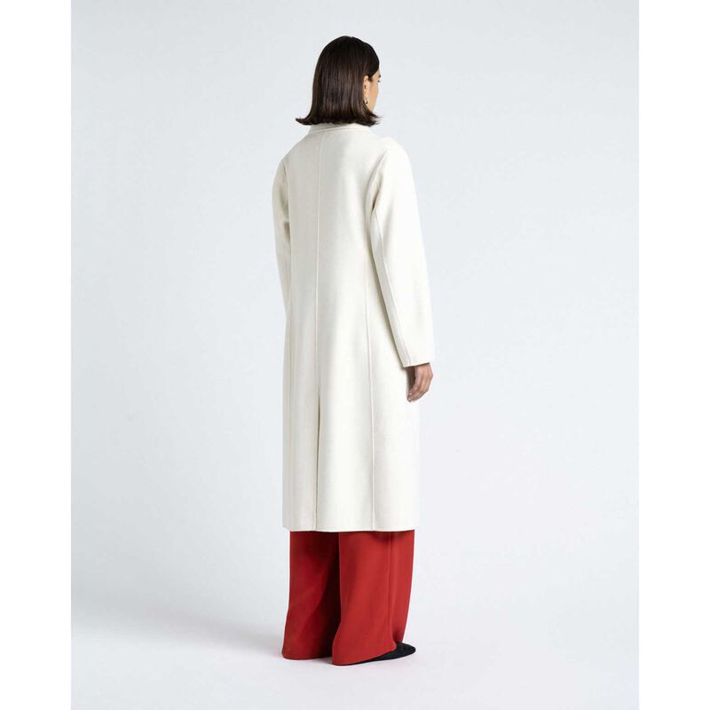 Cue Double Faced Wool Long Coat image number 1